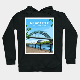 Newcastle Tyne Bridge, Tyne and Wear in England Hoodie